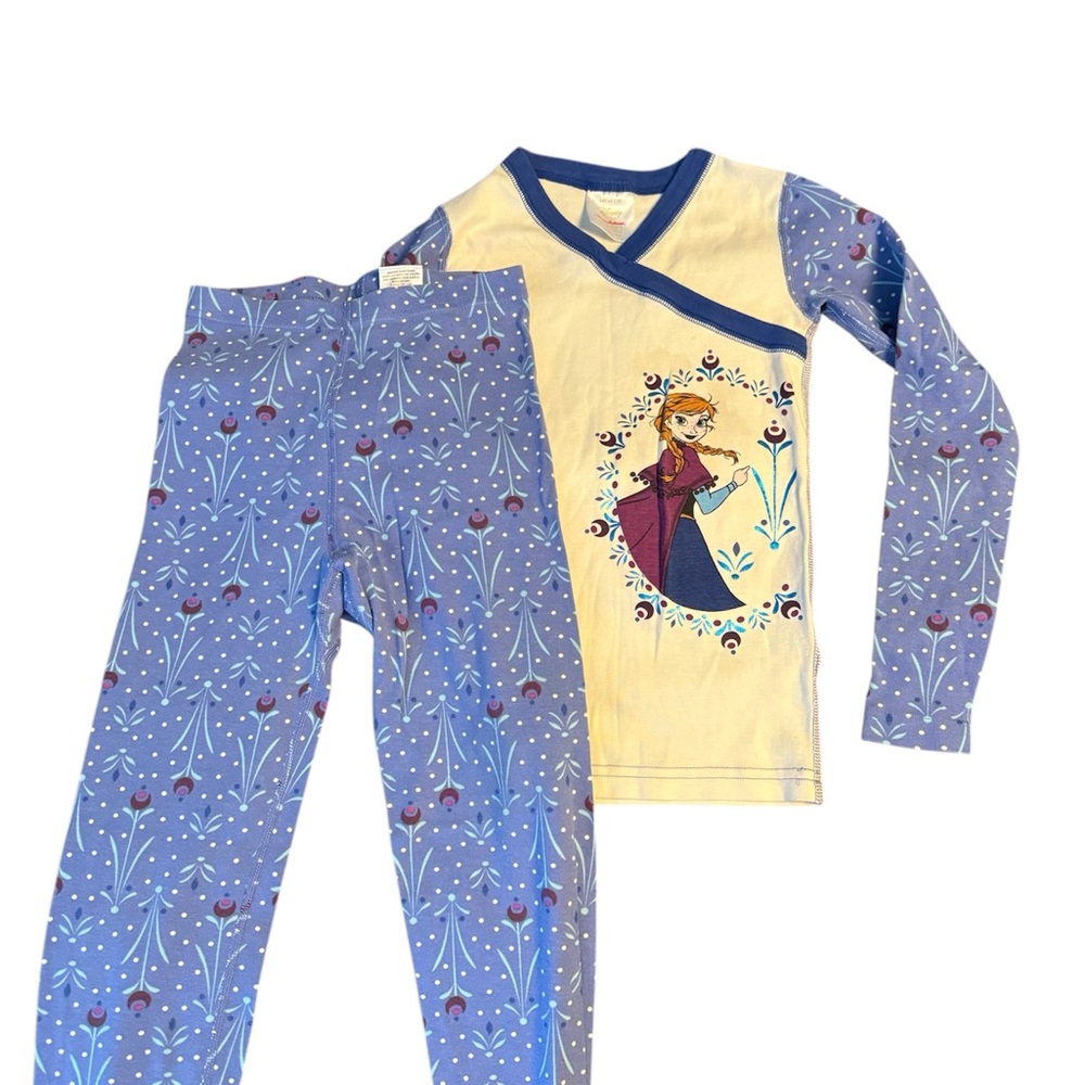Frozen Themed Kids Pajamas - Blue and White